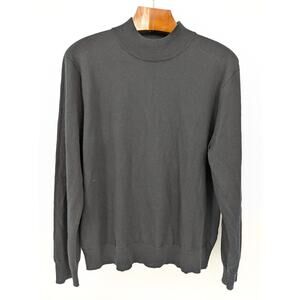 EUC 100% Merino Wool Black J. Crew Pullover Sweater Men's XL